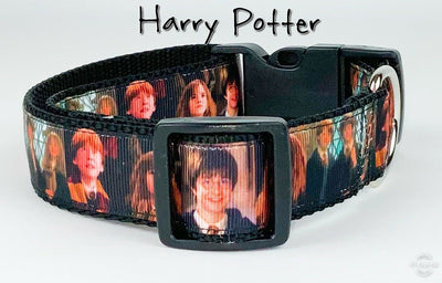 Harry Potter dog collar Handmade adjustable buckle collar 1