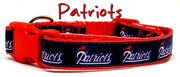 New England Patriots dog collar handmade adjustable buckle collar 5/8"wide Petcollarshandmade