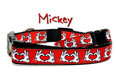 Mickey Mouse dog collar Handmade adjustable buckle 1