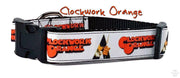 Clockwork Orange dog collar adjustable buckle collar 1" wide or leash Petcollarshandmade