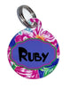Pet ID Tag Gold Foil Personalized Custom Double Sided Pet Tag w/name & number - Furrypetbeds