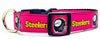 Steelers girl dog collar handmade adjustable buckle 1" or 5/8" wide or leash Petcollarshandmade