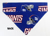 Giants football Dog Bandana Over the Collar dog bandana Dog collar bandana