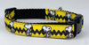 Snoopy dog collar handmade adjustable buckle collar 1" or 5/8" wide or leash