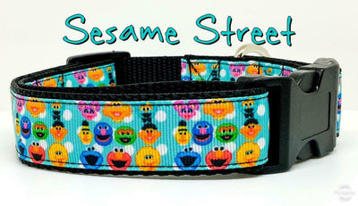 Sesame Street dog collar Handmade adjustable buckle collar 1