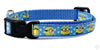 Minions cat or small dog collar 1/2" wide adjustable handmade bell or leash Petcollarshandmade