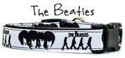 The Beatles dog collar handmade adjustable buckle 5/8" wide or leash Rock N Roll Petcollarshandmade