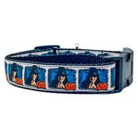 Ozzy Osbourne dog collar Rock N Roll handmade adjustable buckle 1" or 5/8"wide