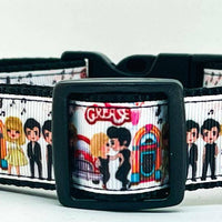 Grease dog collar Handmade adjustable buckle collar 1" wide or leash movie