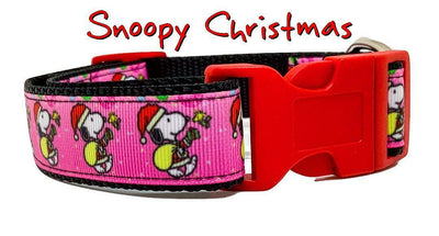 Snoopy Christmas dog collar handmade adjustable buckle collar 1