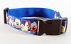 Mickey Mouse dog collar handmade adjustable buckle 1" or 5/8" wide leash Petcollarshandmade