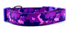 Purple Camo dog collar handmade adjustable buckle 1"or 5/8"wide or leash hunting Petcollarshandmade