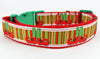 Christmas dog collar Elf shoes handmade adjustable buckle collar 1" wide