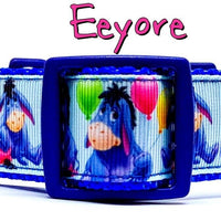 Eeyore dog collar Winnie The Poo Handmade adjustable buckle 1" wide or leash