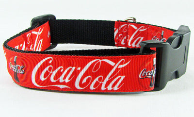 Coca Cola dog collar handmade adjustable buckle collar 1