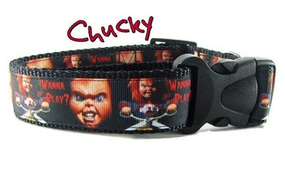 Chucky dog collar handmade adjustable buckle 1