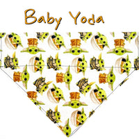 Baby Yoda Dog Bandana Over the Collar bandana Dog collar bandana Star Wars
