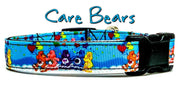 Care Bear dog collar handmade adjustable buckle collar 5/8" wide or leash fabric Petcollarshandmade