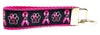 Bark For A Cure Key Fob Wristlet Keychain 1"wide Zipper pull Camera strap - Furrypetbeds