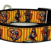 Nightmare Before Christmas dog collar handmade adjustable buckle collar 1"wide - Furrypetbeds