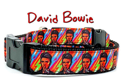 David Bowie dog collar Handmade adjustable buckle 1