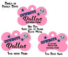 Pet ID Tag Dallas Cowboys Personalized Custom Double Sided Pet Tag w/name & num - Furrypetbeds