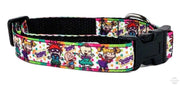 Rugrats dog collar adjustable buckle collar 5/8"wide or leash - Furrypetbeds