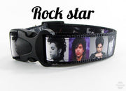 Prince Dog collar Handmade adjustable buckle collar 1" wide or leash - Furrypetbeds